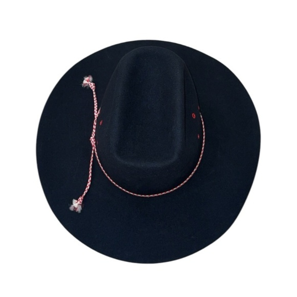 American Hat Company Maxi-Felt Black Western Cowboy Hat Size 7‎ 1/4 - Picture 6 of 11
